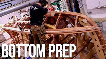 Preparing For Bottom Planking Fairing and Limber Holes | Building Temptress Ep35