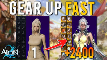 AION 2 GEAR UP GUIDE - Get 2400+ Gear Score EASILY! End Game Guide for ALL Classes