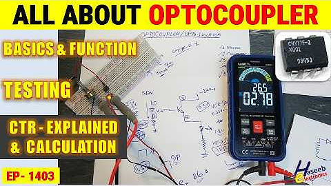 {1403} Optocoupler Function & CTR Explained | Current Transfer Ratio Calculation in Detail