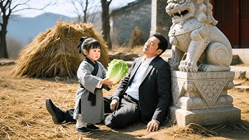 街頭算命的小女孩被闊太羞辱，沒想到一顆大白菜救活垂死首富，全場驚呆求改命！#反轉 #短劇 #親情