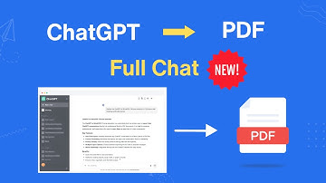 How to save ChatGPT conversation as PDF | 1 Click!