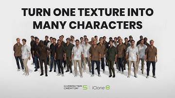 From Single Model to Diverse 3D Crowd — Material Variations in CC5 & iClone 8