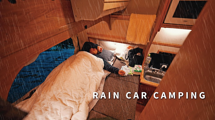 [Rainy car camping trip] First time camping in a 10-year-old, used camper van with 100,000 km on ...
