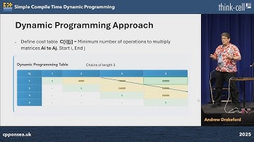 Lightning Talk: Simple Compile Time Dynamic Programming - Andrew Drakeford - C++ on Sea 2025