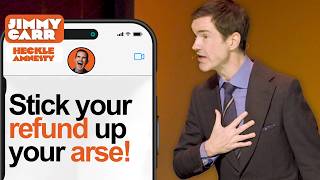 Cancer Survivor Tells Jimmy to 'Stick Your Refund Up Your Arse!'  | Jimmy Carr Crowd Work