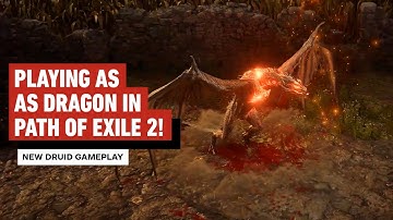 Path of Exile 2: New Druid Class Gameplay - Play as a Dragon!