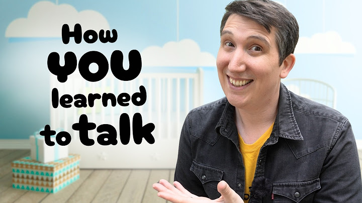 The amazing way babies learn to talk