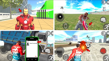 Iron Man Character Code+New Super Power Cheat code in indian bike driving 3d new update🤑| igs gamer