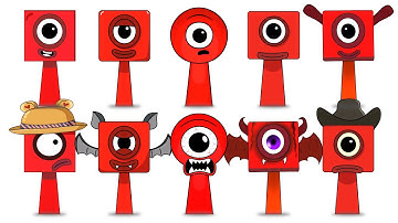 Sprunki OC All One From Numberblocks Phase 1～3