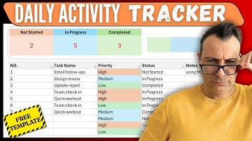 How to Create a Daily Activity Tracker in Excel | FREE TEMPLATE INCLUDED!