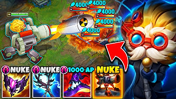 HEIMERDINGER, BUT I UPGRADE MY TURRETS TO SHOOT NUKES! (THIS IS NOT FAIR)