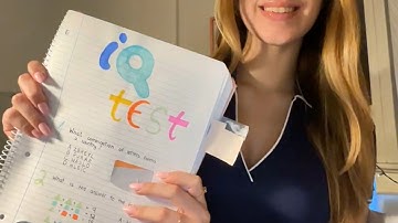 asmr REAL IQ test 🧠