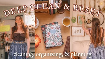 Life Reset & Deep Clean With Me 🧹🫧 Cleaning, Organizing, and Planning 🧼 Cozy Reset Vlog