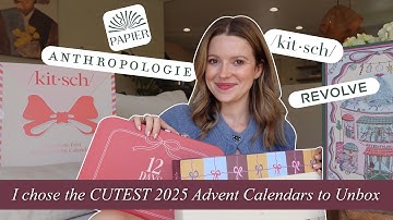 *cutest* 2025 Advent Calendar Unboxing - Anthropologie, Kitsch, Papier + Revolve Beauty