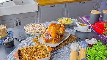 Watch Us Make A Complete Thanksgiving Dinner In 4 Minutes | Roasted Turkey, Sides, & Dessert!