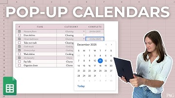 EASY Google Sheets Pop-Up Calendar Date Picker Tutorial