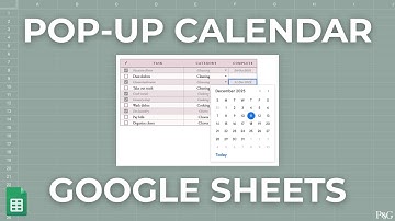 EASY Google Sheets Pop-Up Calendar Date Picker Tutorial