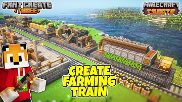 GOLD FARM & STEALING VILLAGERS in Minecraft Create Mod!
