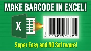 Create BARCODE in Microsoft Excel in MINUTES! | NO Software Needed