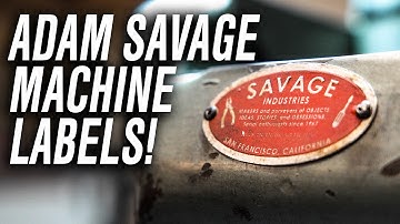 Adam Savage Prototypes Workshop Machine Labels with UV Printing!