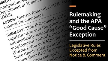 Regelgeving van agentschappen en de uitzondering voor "goede redenen" (APA 553) | Uitleg over de ...