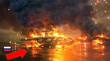 Oekraïense drones vallen vliegveld urenlang aan: 1040kg bommen op $100M laserlab