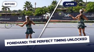 How to hit the ball with perfect timing in tennis