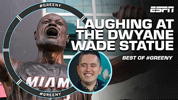 Dwyane Wade's statue gives Greenberg & the crew QUITE the laugh 😆 | #Greeny