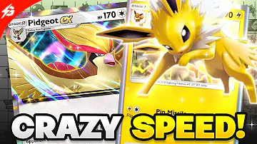 This Jolteon Deck is INSANELY FAST! (Pidgeot EX BUFF) Pokemon TCG Pocket