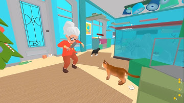Cat Prankster: Bad Cat Granny - Full Gameplay Walkthrough (Android, iOS)