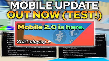 MOBILE UPDATE *OUT NOW* FOR TESTING, MASSIVE BUG FIXES AND MORE... (Roblox Arsenal)