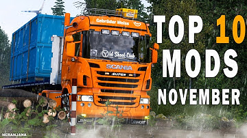 TOP 10 ETS2 MODS - NOVEMBER 2025 | Euro Truck Simulator 2 Mods