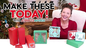 Make Easy Gift Boxes | 3 Paper Box Designs: Square, Windows, Tumbler!