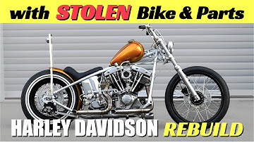FULL RESTORATION of STOLEN - HARLEY DAVIDSON - 50-year-old abandoned Motorcycle with HOT spare parts