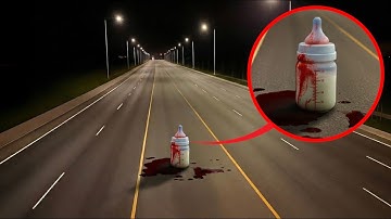 if you see this bloody baby bottle in the middle of the road, RUN! (it