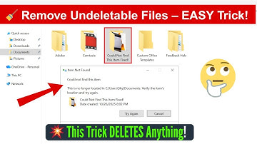 Kun je een bestand of map niet verwijderen in Windows? Probeer deze WinRAR-truc! 💻🔥