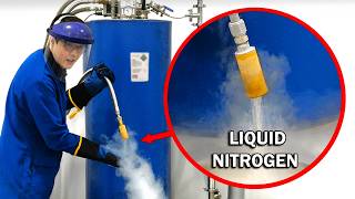 Making liquid nitrogen from scratch (an absurd amount)