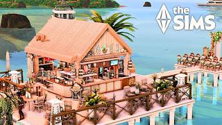 Public Beach Getaway in Sulani || The Sims 4 Speed Build (no CC)