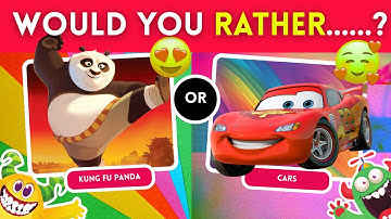 Would You Rather...? CARTOON EDITIONS | Captain Quiz Challenge