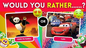 Would You Rather...? CARTOON EDITIONS | Captain Quiz Challenge