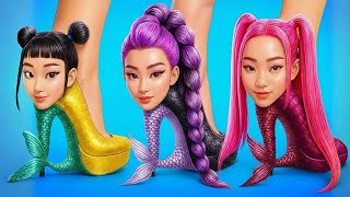 ⚡🎶 K-Pop Demon Hunters! Soft Look vs. Dark Look – The Mega-Makeover!