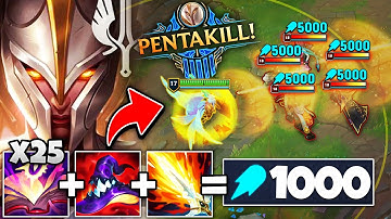 What happens when Kayle hits 1000 AP! (HINT: YOUR WHOLE TEAM DISAPPEARS)