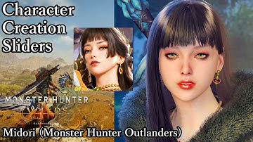 MONSTER HUNTER WILDS Character Creation - Midori (Monster Hunter Outlanders)