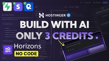 Hostinger Horizons AI supera a cualquier creador de aplicaciones con solo 3 créditos (es GRATIS)