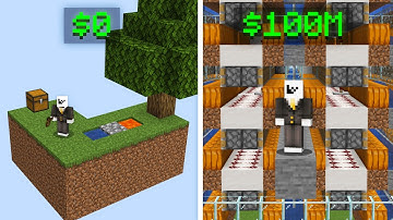 Ik werd miljonair van slechts een Skyblock-eiland