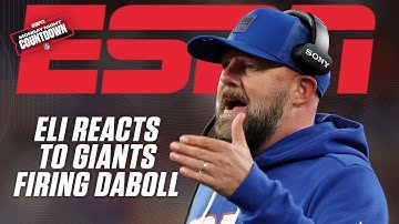 Eli Manning reacts to Giants firing Brian Daboll | Monday Night Countdown