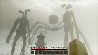 😱 PIPEHEAD, SIREN HEAD & HOUSE HEAD ATTACKED Our Minecraft Horror Survival! (Scary Island & Escape)