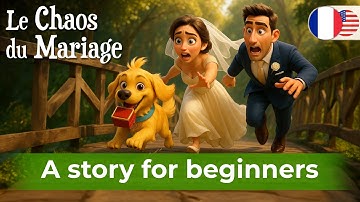 START LEARNING FRENCH with Funny Story (A1-A2) - Le chaos du mariage