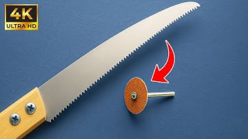 Easy Way To Sharpen A Hand Saw To Razor Sharpness For Beginners In 2 Minutes