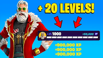 NEW BEST *NO TIMER* FORTNITE XP MAP to FARM & LEVEL UP FAST in FORTNITE WINTERFEST! (999,000!)